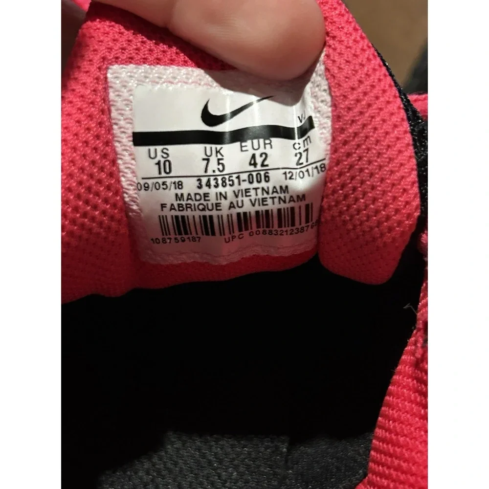 Nike Air Max Torch 4 Women's Size 10 Running Shoes Black Pink